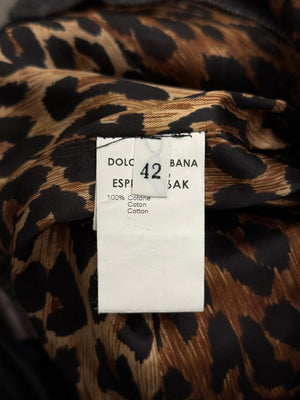 2002 Dolce & Gabbana butterfly denim jacket