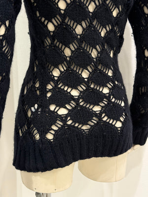 2000s Dolce & Gabbana mesh cut-out knit