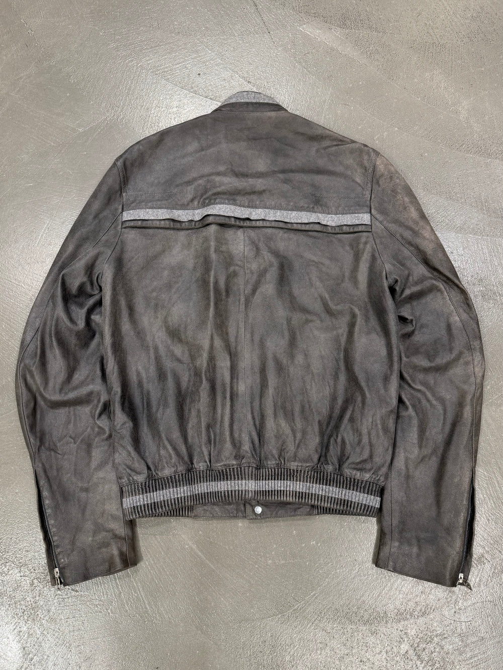 2010s Dior Homme lambskin bomber leather jacket