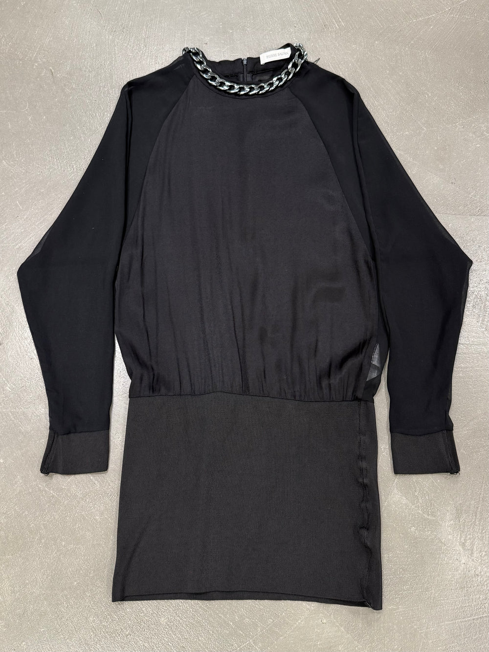 2000s Pierre Balmain neck chain mini dress