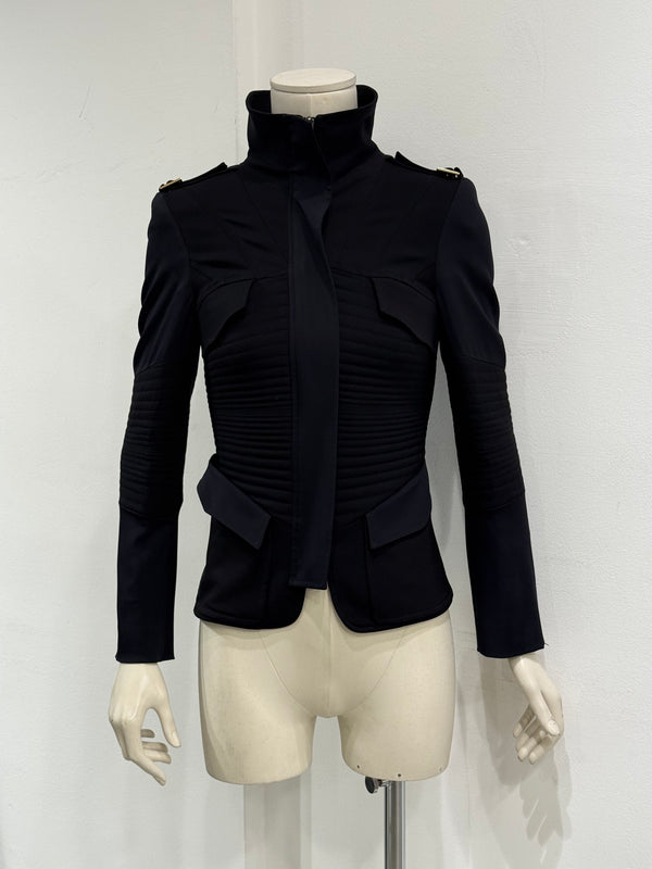 A/W2003 Gucci by Tom Ford military jacket with quilted panels