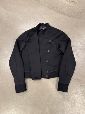 Louis Vuitton “uniforms” cropped black bomber jacket