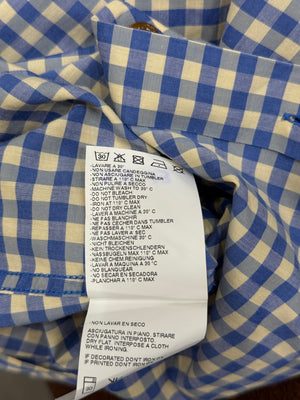 S/S2013 Vivienne Westwood orb logo check button-up shirt