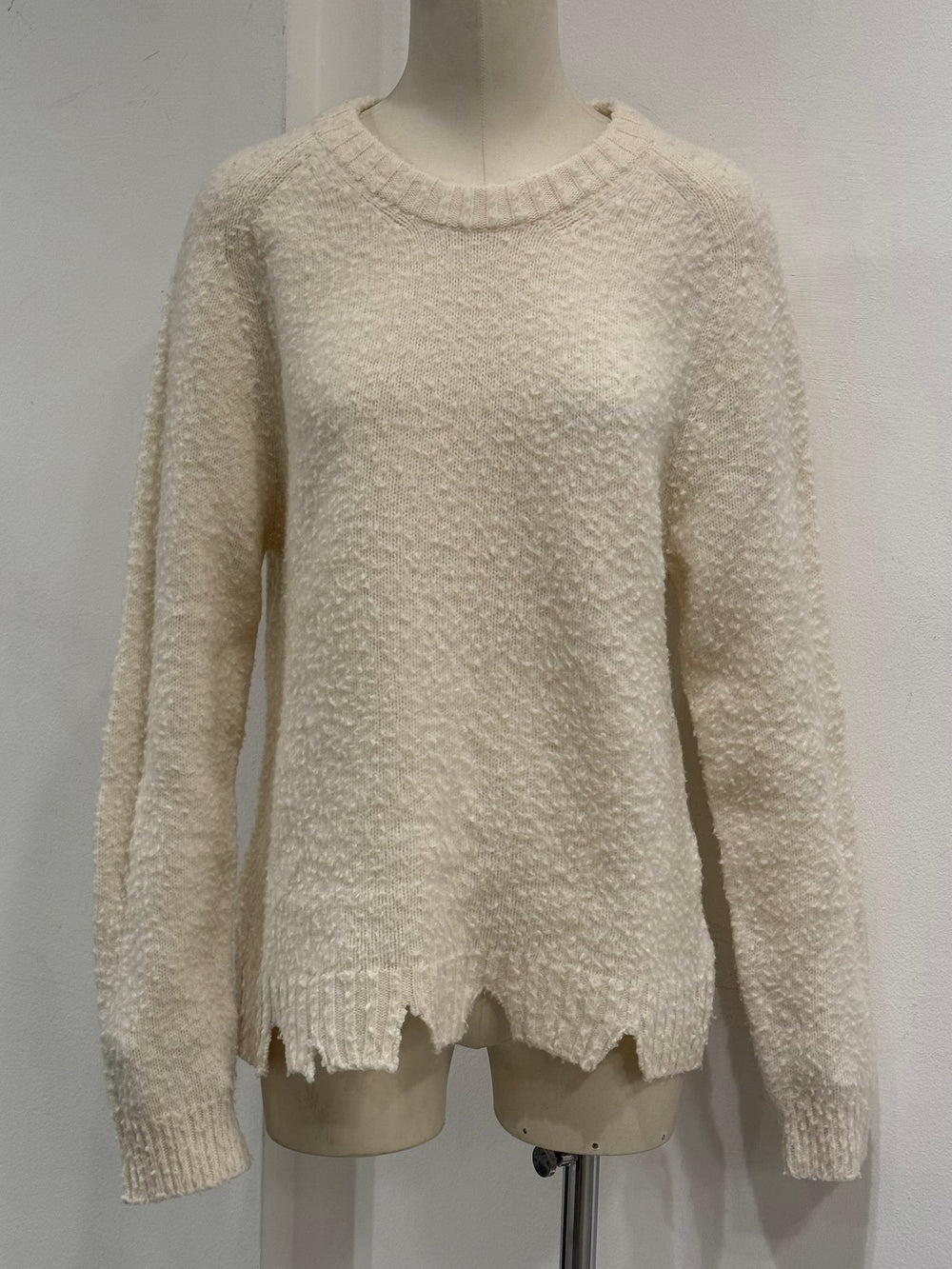 F/W2019 Maison Margiela distressed wool sweater