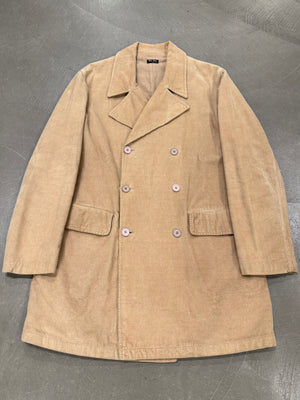 1990s Miu Miu double-breasted corduroy coat