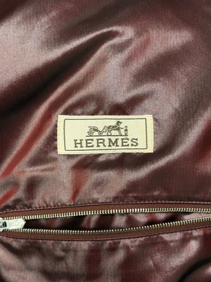 HERMES nylon color block jacket