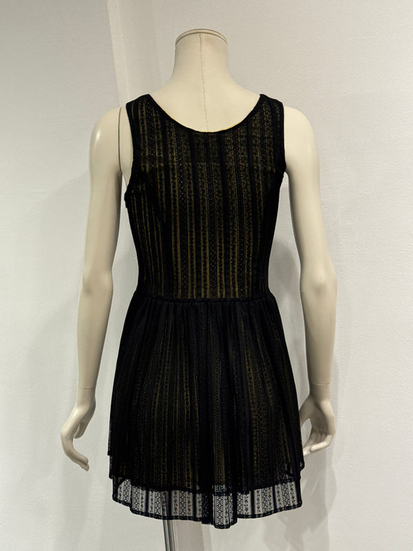 1990s Dolce & Gabbana lace sleeveless mini dress