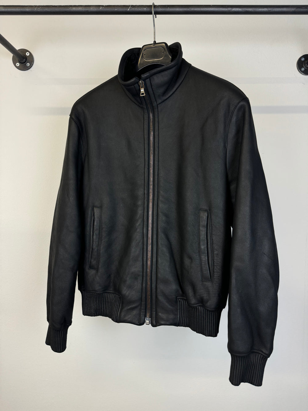 AW2007 Prada shearling leather bomber jacket