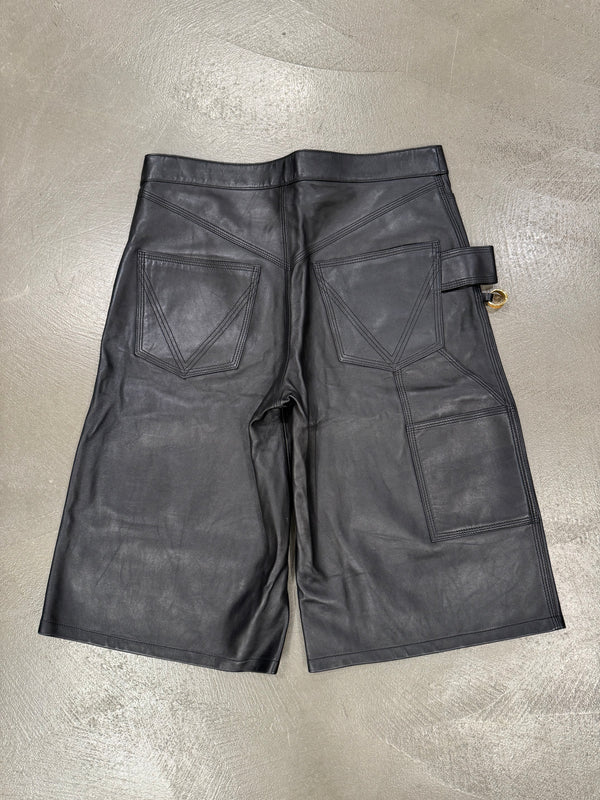 S/S 2020 Bottega Veneta leather carpenter shorts