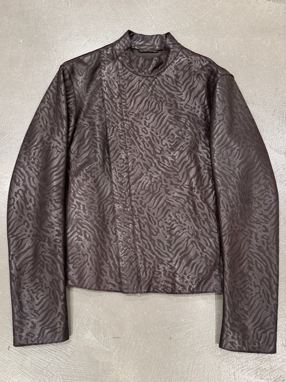 2014 Emporio Armani camo leather jacket