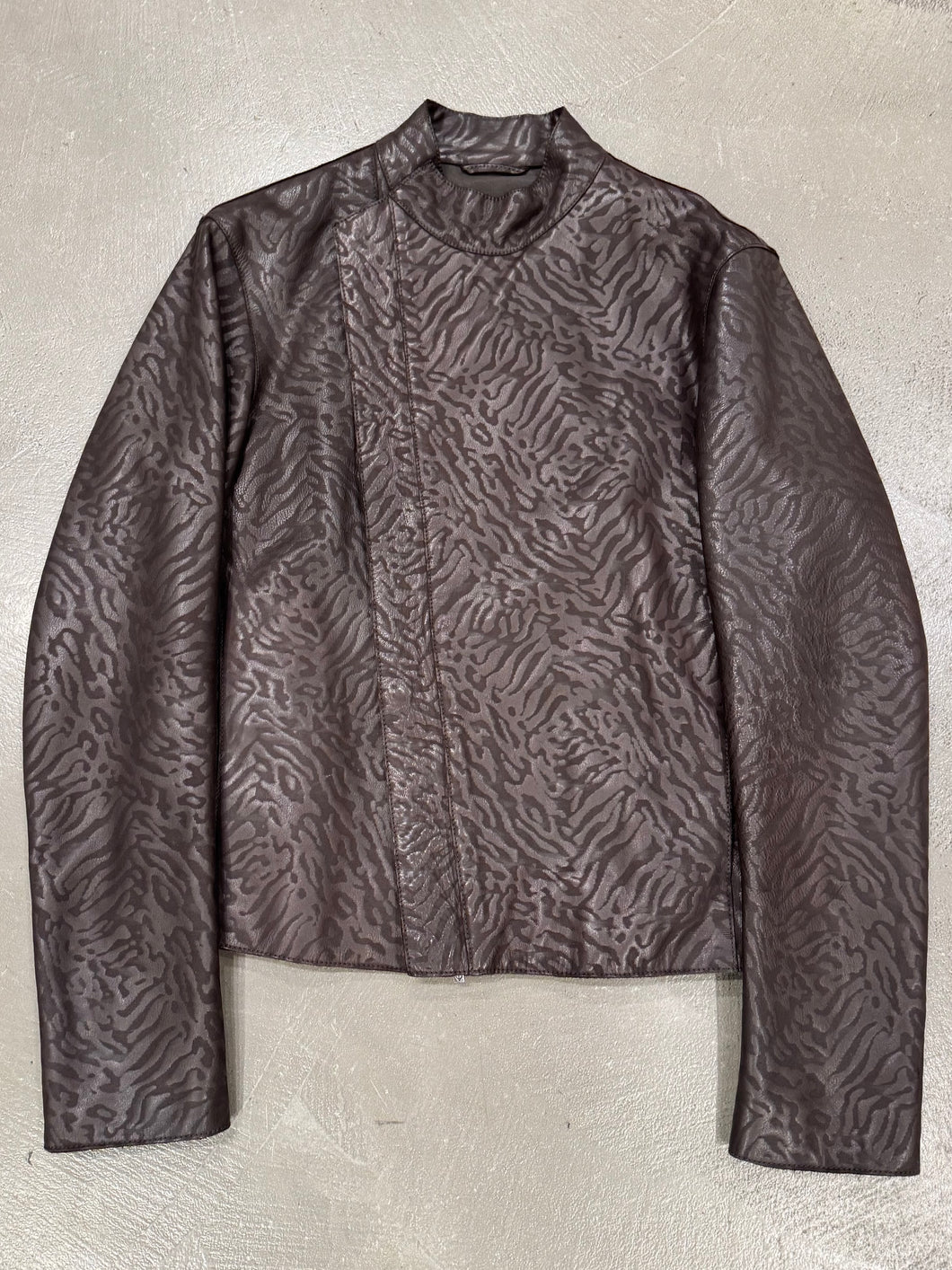 2014 Emporio Armani camo leather jacket
