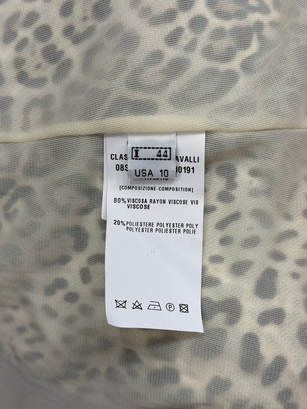 Roberto Cavalli leopard print midi dress
