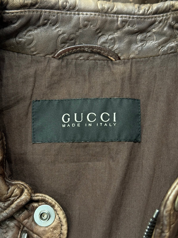 2010s Gucci "Guccissima" monogram leather jacket