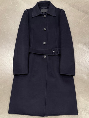 2000s Prada angora wool belted coat