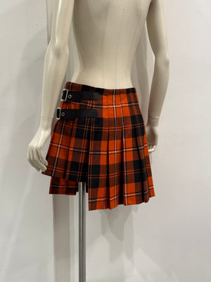 A/W2003 Dolce & Gabbana bondage tartan skirt