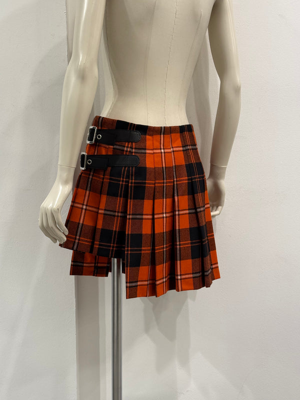 A/W2003 Dolce & Gabbana bondage tartan skirt