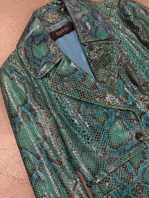 A/W2011 Gucci by Frida Giannini “90th anniversary” python runway coat