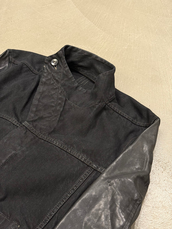 S/S2014 Rick Owens “Vicious” Slave hybrid leather sleeves jacket