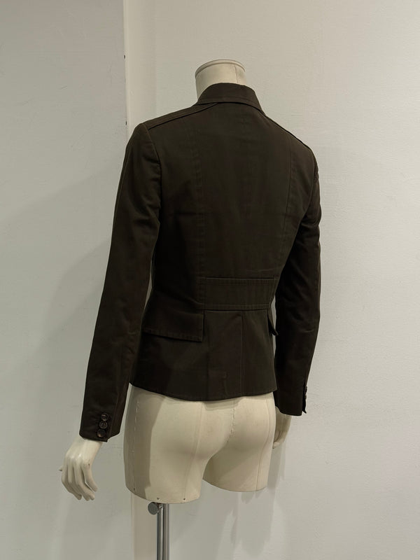 2000s Gucci by Tom Ford military tailored blazer