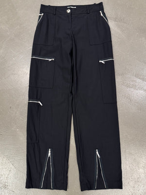 A/W2002 Celine by Micheal Kors nylon zipper cargo pants