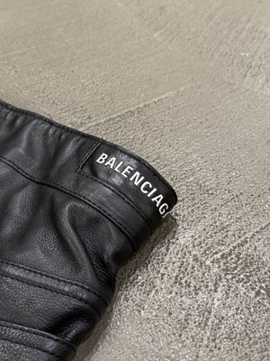 Balenciaga Falkon thigh-high leather pants boots