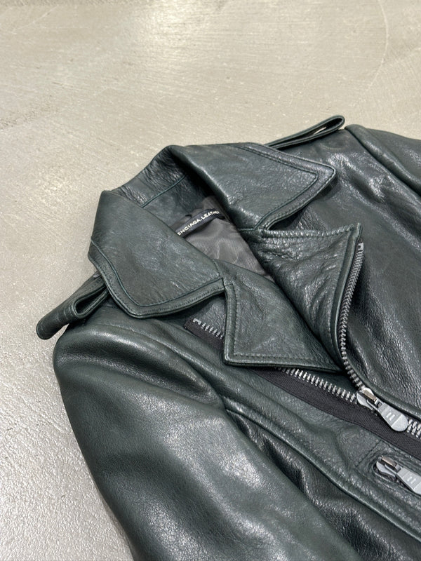 2000s Balenciaga by Nicolas Ghesquiere biker leather jacket