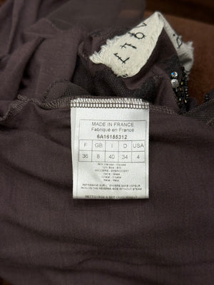 A/W2006 Christian Dior by John Galliano sheer embellished top
