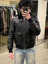 Load image into Gallery viewer, A/W2013 Saint Laurent by Hedi Slimane aviator shearling leather bomber jacket
