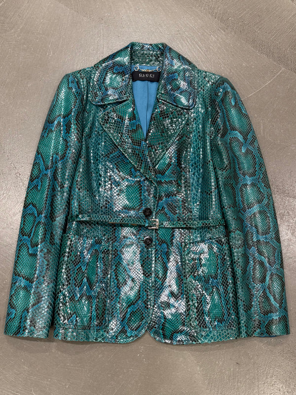 A/W2011 Gucci by Frida Giannini “90th anniversary” python runway coat