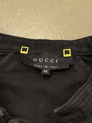 2003 Gucci by Tom Ford fitted paneled jacket