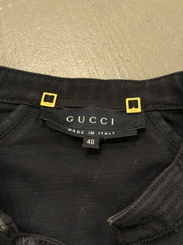 2003 Gucci by Tom Ford fitted paneled jacket