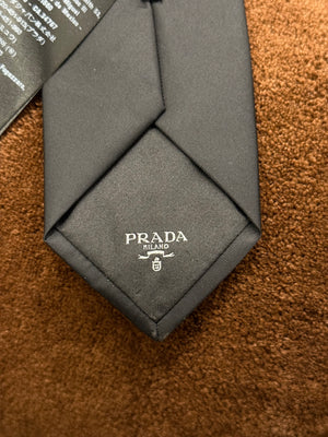 2020s Prada re-nylon logo tie
