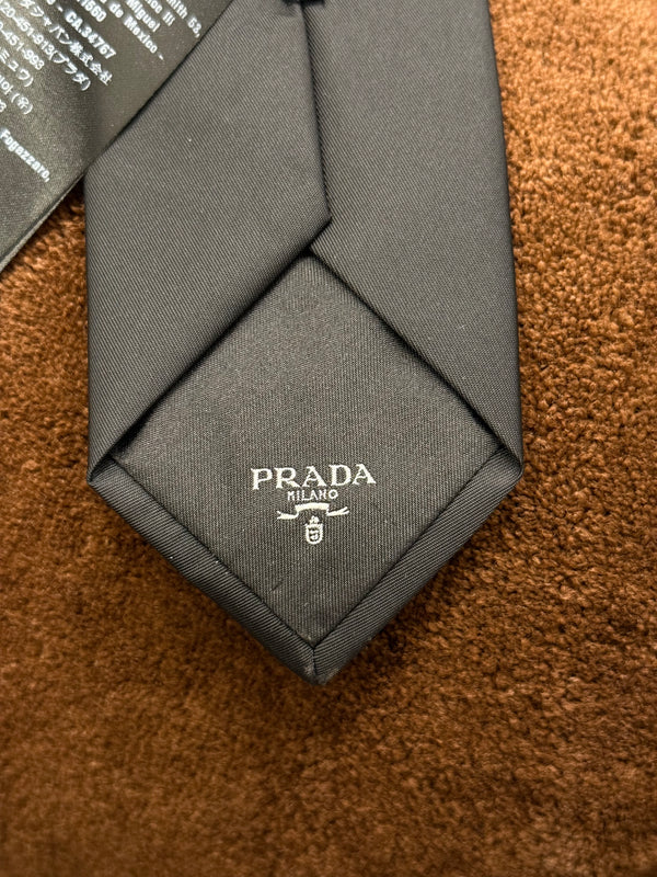 2020s Prada re-nylon logo tie