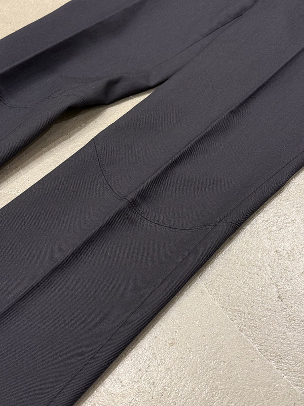 2003 Gucci black low-rise flared trousers