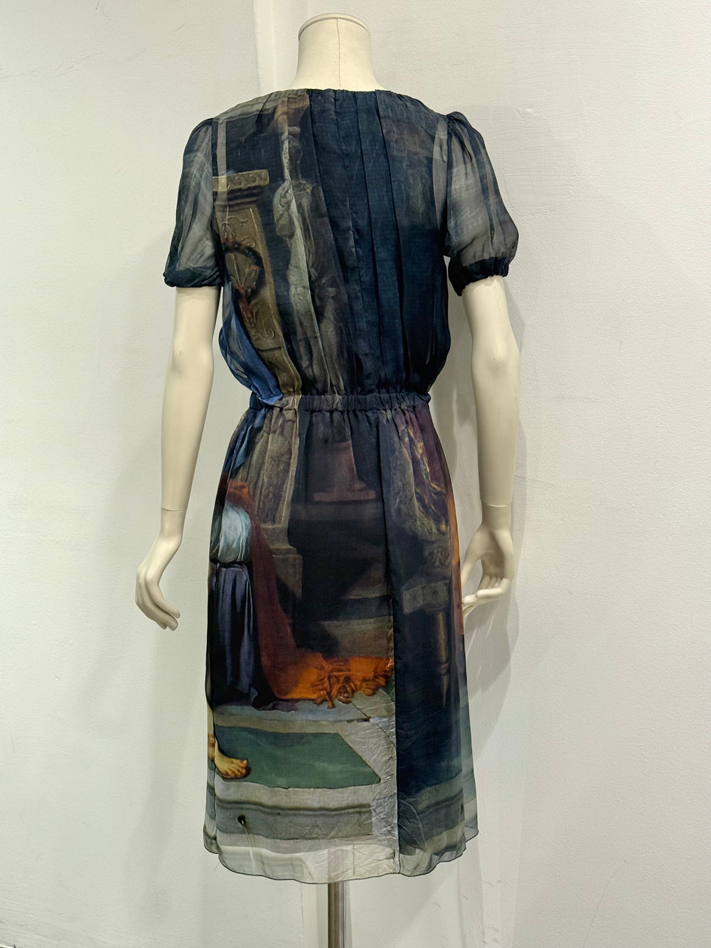 2000s Dolce & Gabbana Paris and Helen love painting dress