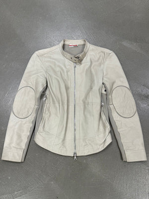 Prada zipped moto leather jacket