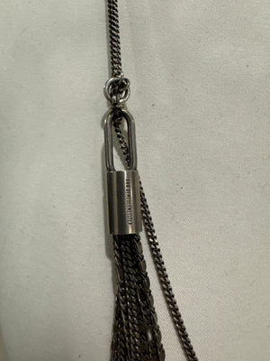 2000s Ann Demeulemeester 925 silver tassel necklace