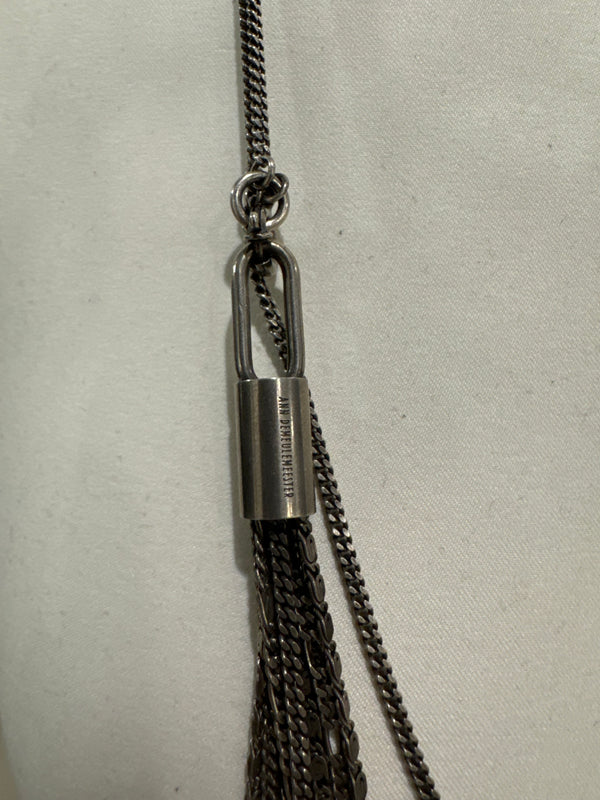2000s Ann Demeulemeester 925 silver tassel necklace