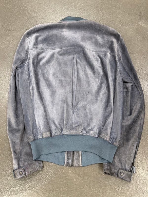2001 Gucci by Tom Ford suede leather jacket