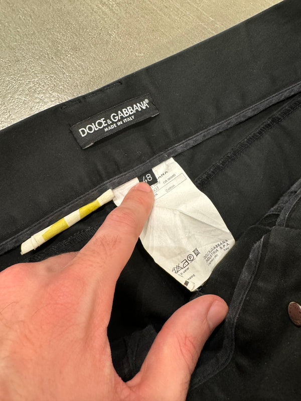 A/W2008 Dolce & Gabbana multi zipper biker pants