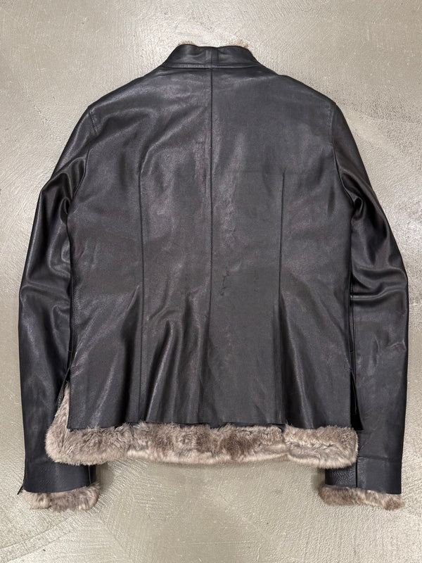 1999 Gucci by Tom Ford 2 in 1 fur leather jacket