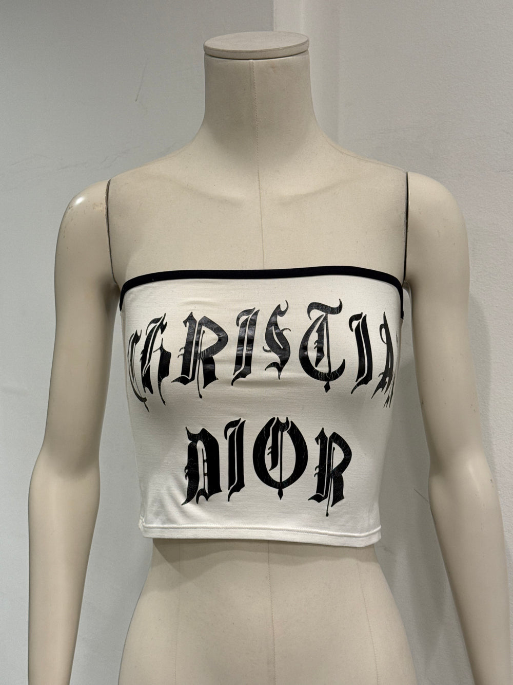 S/S2002 Christian Dior by Galliano gothic hardcore logo top