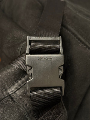 A/W2007 Dior by Hedi Slimane “Navigate” shearling bondage leather jacket