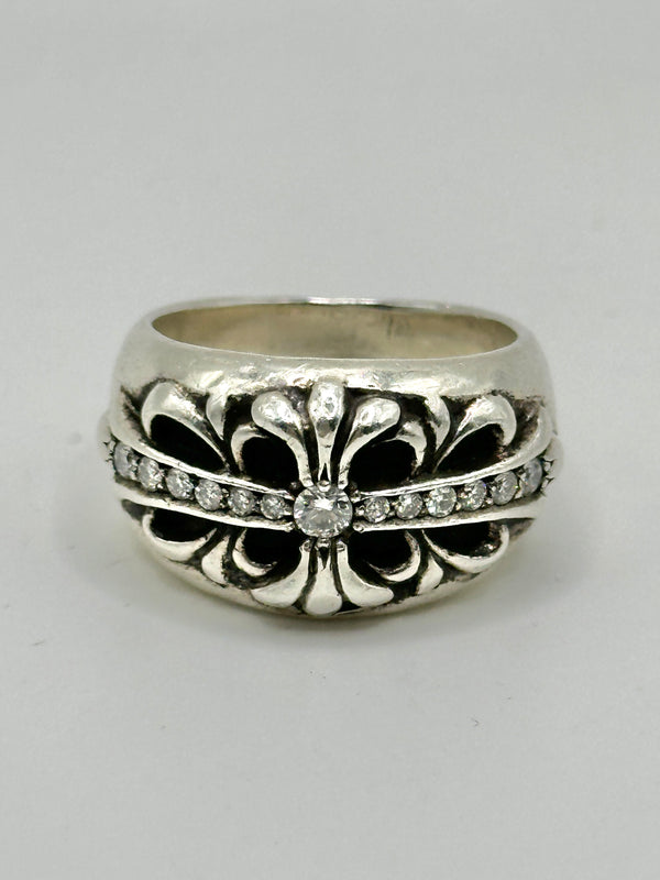 Chrome Hearts factory diamond floral ring