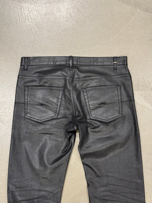 2000s Dior by Hedi Slimane coated jeans