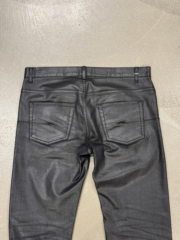 2000s Dior by Hedi Slimane coated jeans