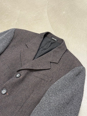 2000s Dolce & Gabbana hybrid knit blazer jacket