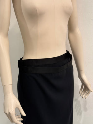 2000s Jean Paul Gaultier wool wrap midi skirt