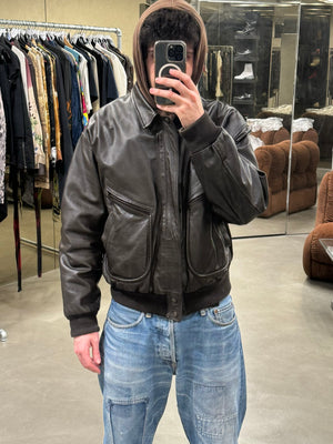 1990s Emporio Armani aviator bomber jacket