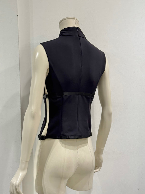1999 Miu Miu technical sleeveless top with strap detailing